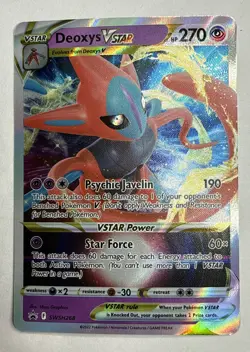 Deoxys VSTAR SWSH268 SWSH: Sword & Shield Promo Cards Holo Black Star Promo - Image 1