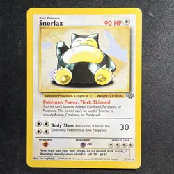 Pokemon Snorlax Rare 90HP Jungle 27/64 English Card 1999 Unlimited - Image 1