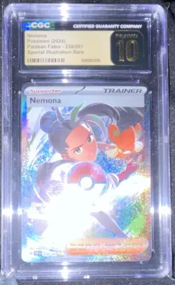 Pokemon Nemona Paldean Fates 238/091 Special Illustration Rare CGC Pristine 10 - Image 1