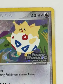 Pokemon TCG Togepi 50/109 Team Rocket Returns Reverse Holo Stamped - Image 3