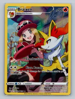 Pokemon SWSH12: Silver Tempest Trainer Gallery #TG01/TG30 Braixen - Image 1