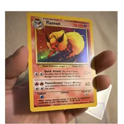 Pokemon Flareon Jungle 3/64 Holo Rare Unlimited 70 HP English Card 1999 - Image 1