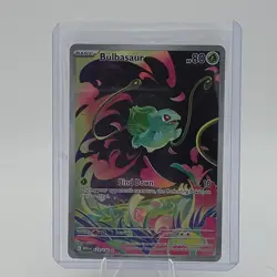 Pokemon TCG Bulbasaur 133/132 SV 151 Illustration Rare Holo EN - Image 1