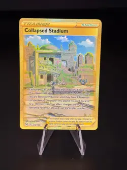 Collapsed Stadium 215/196 Secret Rare Lost Origin Pokemon Near Mint - Image 1