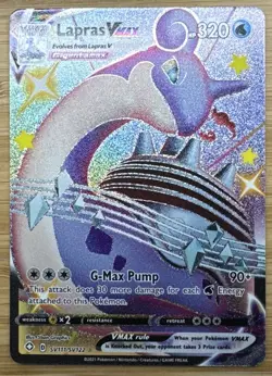 Pokemon Lapras VMAX SV111/SV122 Shining Fates Shiny Vault Full Art Holo Rare NM - Image 1