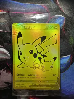 Pokemon TCG Pikachu V Sword & Shield Swsh145 Holo Promo Sealed - Image 1