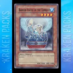 YUGIOH Barrier Statue of the Torrent #CDIP-EN019 Rare 1ST EDITION Near Mint - Image 1