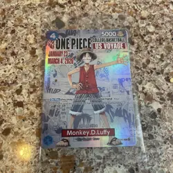 One Piece Promotion Card - Monkey.D.Luffy (055) SEALED College Basketball US NEW - Image 1