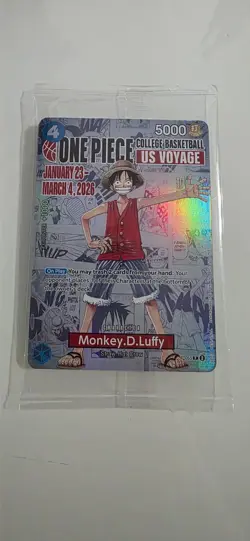 Monkey.D.Luffy (055) (College Basketball US Voyage) P-055 One Piece Promotion... - Image 1