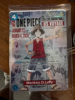 Monkey.D.Luffy (055) (College Basketball US Voyage) P-055 One Piece Promotion... - Image 1