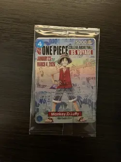 One Piece Monkey D. Luffy US College Basketball Card Rutgers - Image 1