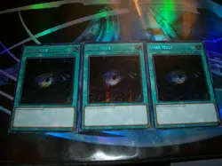 3x Dark Hole 1st Edition Secret Rare MP25-EN130 Yu-Gi-Oh! - Image 1
