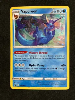 Vaporeon Promo SWSH: Sword & Shield Promo Cards SWSH072 LP-NM - Image 1
