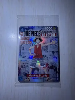 SEALED: One Piece College Basketball US Voyage Card - Image 1