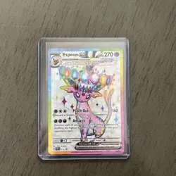 Pokemon Espeon EX prismatic figure collection promo Card 175 SVP EN - Image 1