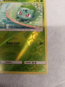 Bulbasaur 1/73 - Reverse Holo Sequin Shining Legends Pokemon Card - Image 3