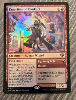 Emeritus of Conflict Secrets of Strixhaven Foil - Image 1