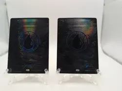 1X Island (Phyrexian) - Full Art (Oil Slick Raised Foil) #366 - NM/M [Foil] 1X - Image 1