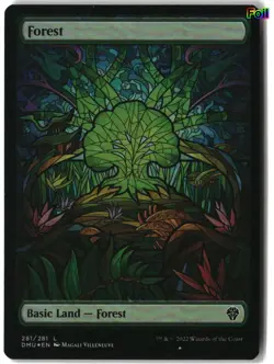 MTG Forest (Showcase) [DMU - 281] LP Foil 3-4 - Image 1