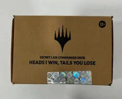 Brand New Sealed MTG Secret Lair Commander Deck: Heads I Win, Tails You Lose - Image 1