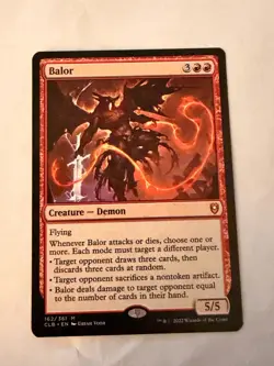 1 x Balor - Foil - Commander Legends: Battle for Baldur's Gate - NM-Mint - MTG - Image 1