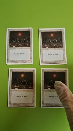 MTG ARMAGEDDON x4, 4th Edition play set. Very Good. Pre Modern. - Image 2