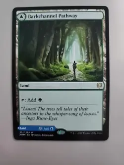 MTG Barkchannel Pathway/Tidechannel Pathway Kaldheim 251/285 Regular Rare - Image 1