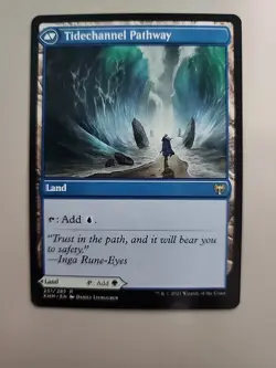 MTG Barkchannel Pathway/Tidechannel Pathway Kaldheim 251/285 Regular Rare - Image 2