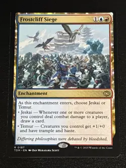 MTG Tarkir: Dragonstorm Frostcliff Siege 0187 NM Rare - Image 1