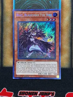 Yugioh Beat, Bladesman Fur Hire DASA-EN017 Secret Rare 1st Ed LP - Image 1