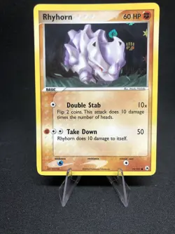 Rhyhorn 70/101 Pokemon Hidden Legends Reverse Holo NM - Image 2