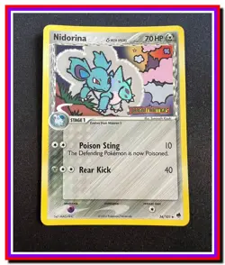 2006 Pokemon Nidorina #34/101 EX Dragon Frontiers Holo Stamped - Image 1
