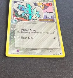 2006 Pokemon Nidorina #34/101 EX Dragon Frontiers Holo Stamped - Image 2