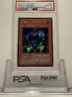 2004 Yu-GI-Oh! World Championship Promo Kinetic Soldier WC4-002 PSA 10 GEM MINT! - Image 1