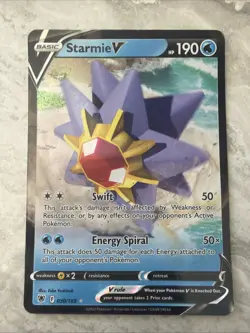Pokemon TCG - Starmie V - Ultra Rare - 030/189 - Astral Radiance - Image 1