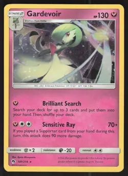 Gardevoir 141/214 Holo Rare Lost Thunder Pokemon Lightly Played - Image 1