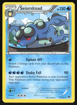 Seismitoad 35/122 Rare BREAKpoint Pokemon Lightly Played - Image 1