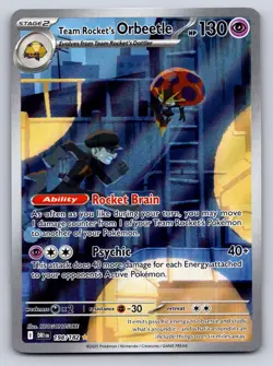 Team Rocket's Orbeetle 198/182 Illustration Rare Destined Rivals - Image 1