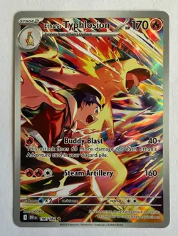 Pokemon TCG Ethan's Typhlosion EX 190/182 Illustration Rare IR Holo - Image 1