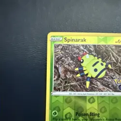 Spinarak (Peelable Ditto) Reverse Holo Common Pokemon GO 006/078 NM - Image 2
