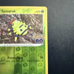 Spinarak (Peelable Ditto) Reverse Holo Common Pokemon GO 006/078 NM - Image 5