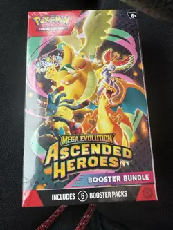 Pokemon TCG Mega Evolution Ascended Heroes Booster Bundle Box English 6 Packs - Image 1