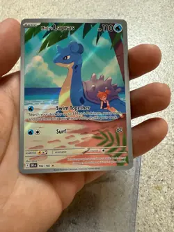 Pokemon TCG Misty's Lapras Destined Rivals 194/182 Illustration Rare NM #4 - Image 2