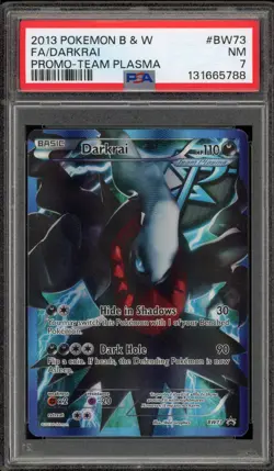 Pokemon Darkrai Team Plasma Full Art Promo BW73 PSA 7 - Image 1