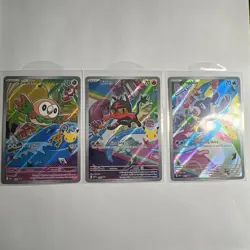Rowlet Litten Popplio MEP 043 044 045 Pokemon 30th Anniversary First Partner Set - Image 1
