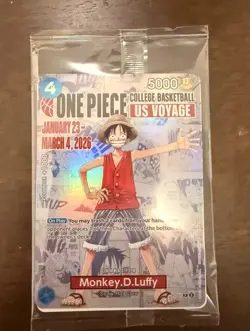 One Piece Luffy College Basketball US Voyage Promotion Sealed - Image 1