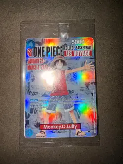 One Piece Luffy College Basketball US Voyage Promotion Sealed - Image 2