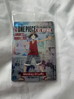 Monkey.D.Luffy (055) (College Basketball US Voyage) P-055 One Piece Promotion... - Image 1
