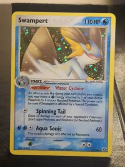 Pokemon TCG Swampert EX Emerald Holo Rare Card 11/106 NM Condition - Image 1