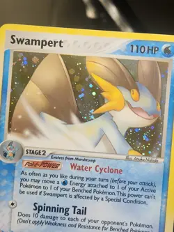 Pokemon TCG Swampert EX Emerald Holo Rare Card 11/106 NM Condition - Image 5